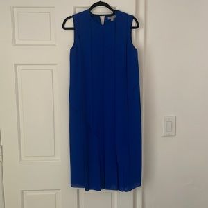 COS Royal Blue crepe pleat dress